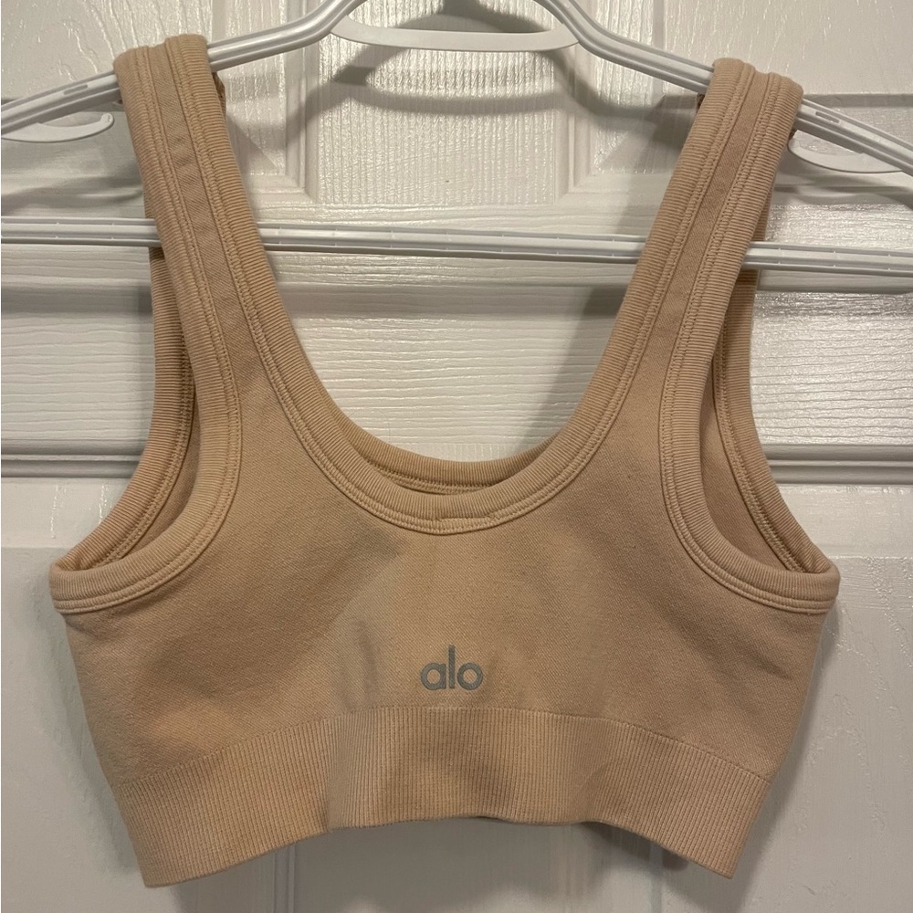 Alo Beige Sports Bra Chosen